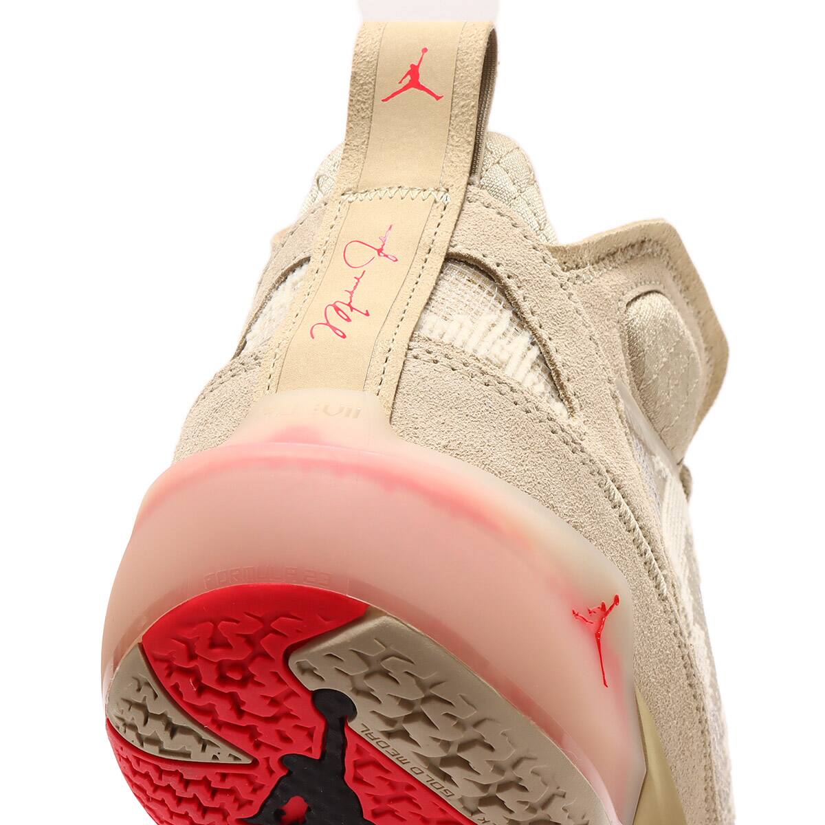 JORDAN BRAND AIR JORDAN XXXVII PRM PF RATTAN/SIREN RED-LIMESTONE