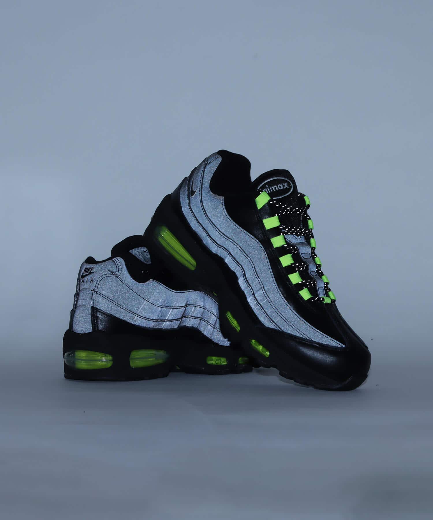 NIKE AIR MAX 95 BIG BUBBLE SE BLACK/WHITE-VOLT-FLT GOLD（ナイキ