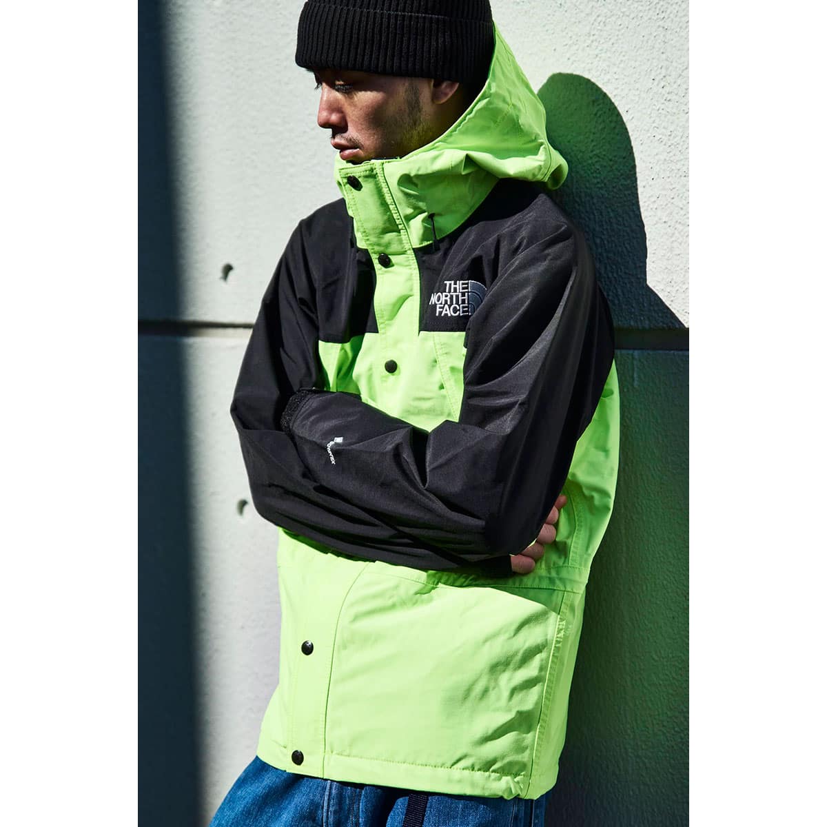 THE NORTH FACE MOUNTAIN LIGHT JACKET SAFETYGREEN 22SS-I（ザ ノース