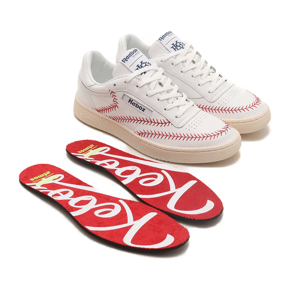 Reebok CLUB C 85 atmos x KEBOZ WHITE（リーボック クラブシー 85