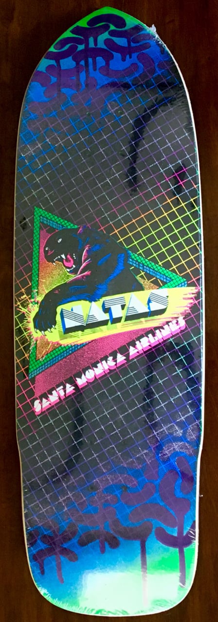 NATAS KAUPAS SKATEBOARD DECK - Santa Monica Airlines 80s deck