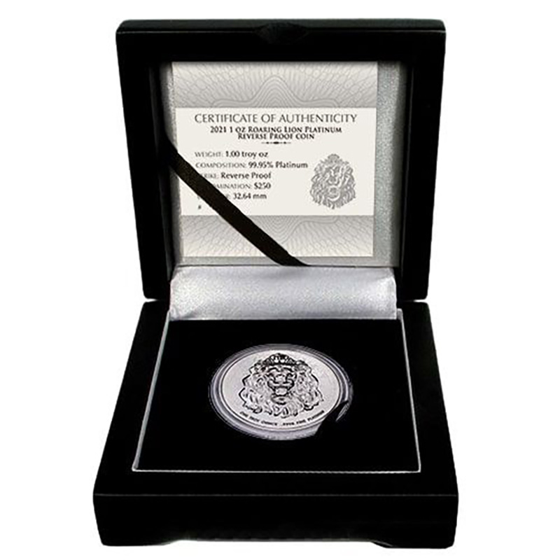 Niue 1 Oz. Platinum Roaring Lion Reverse Proof - Golden Eagle Coins