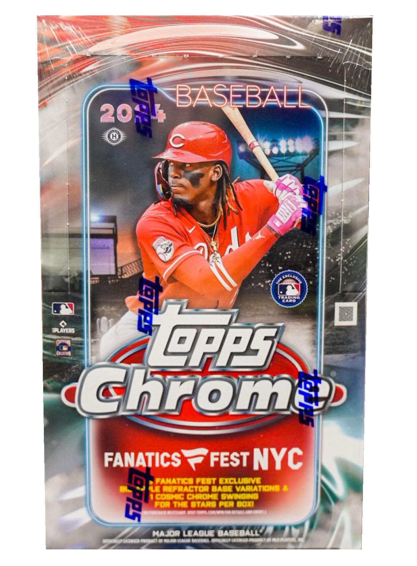 2024 Topps Chrome Baseball Fanatics Fest NYC Exclusive Hobby Box