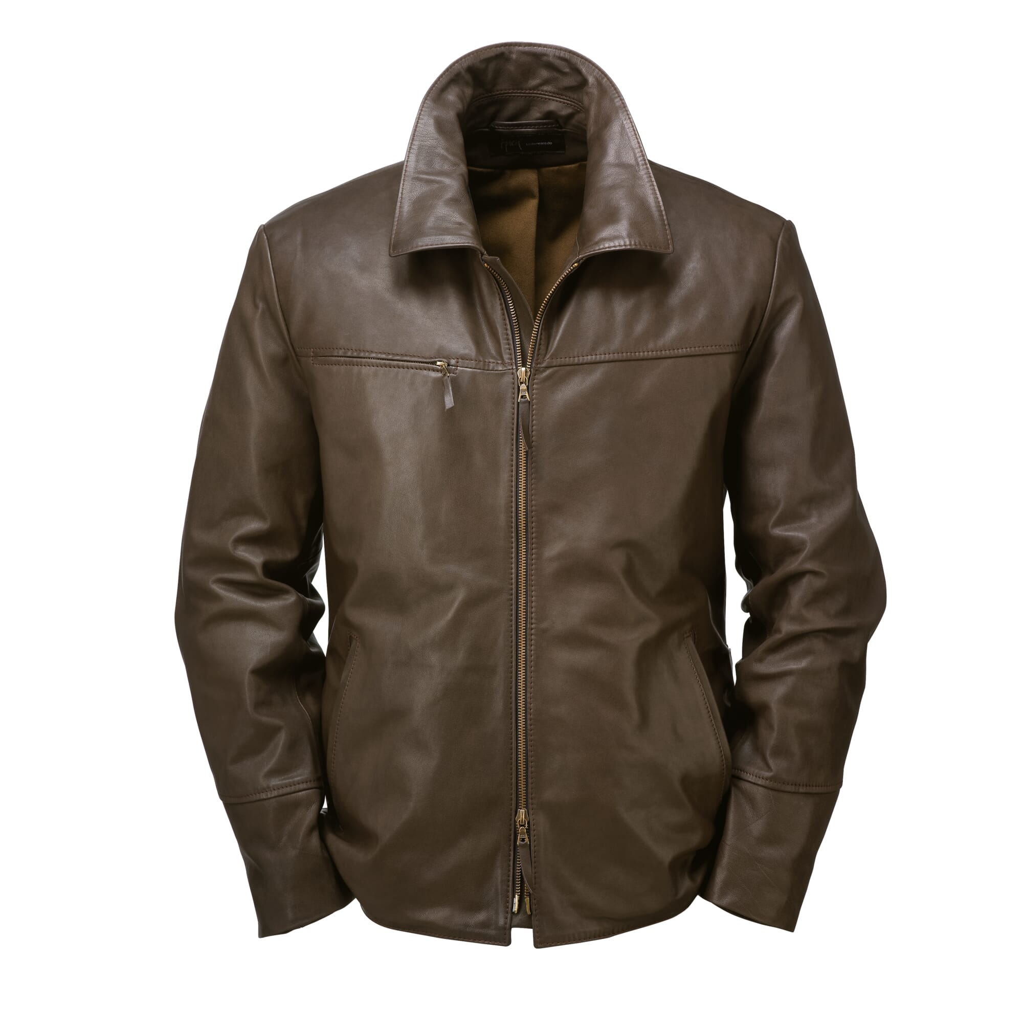 Men cowhide jacket, Dark brown | Manufactum
