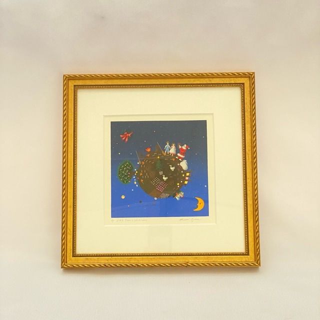 小澤摩純 Little Star Christmas（星を巡るサンタ）AP（作家保存）裏面