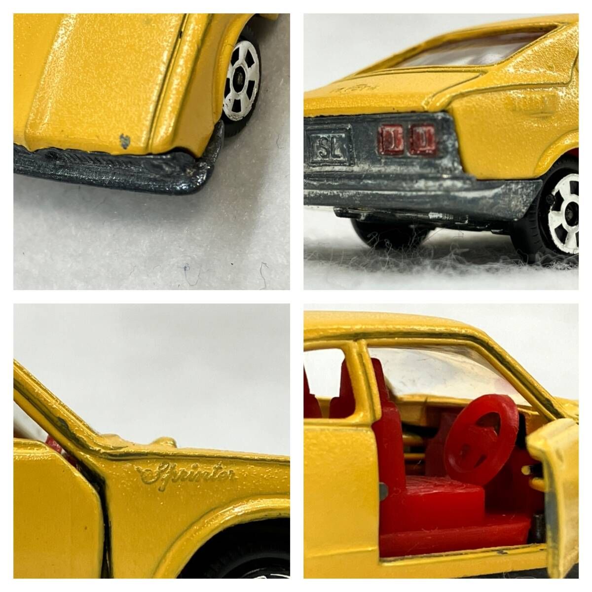 トミカ No.11 トヨタ スプリンタｰ 1200SL 黄 赤シｰト 1Bホイｰル 黒箱
