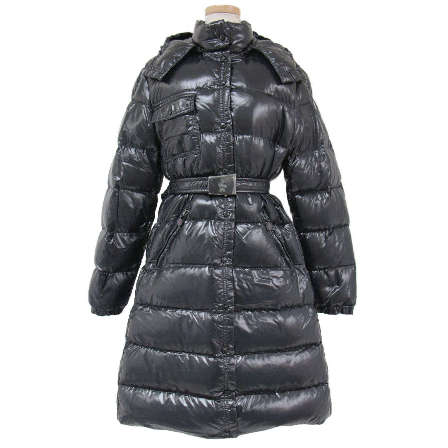 MONCLER モンクレール ダウンコート ロング アウター ブラック 黒 1 S