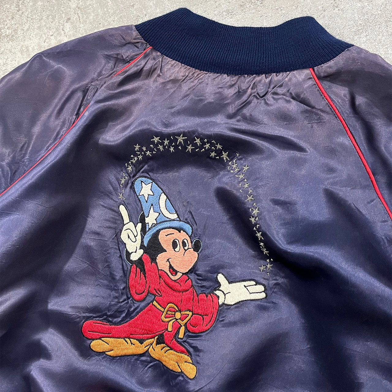 80s ディズニー ミッキー ファンタジア サテン ジャケット アメリカ製