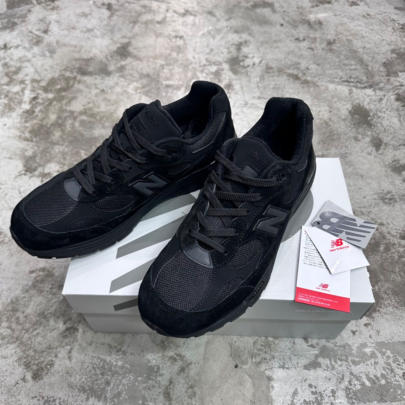 国内正規 NEW BALANCE 992 TRIPLE BLACK ニューバランス 992 トリプル