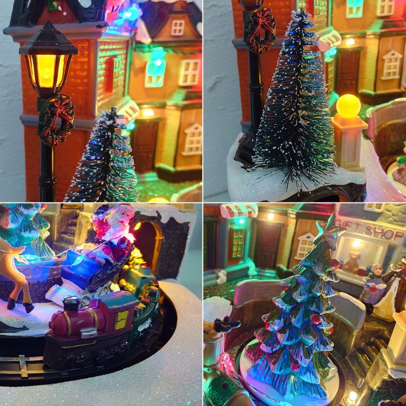 クリスマス イルミネーション ジオラマタウン オールドビレッジ スノー