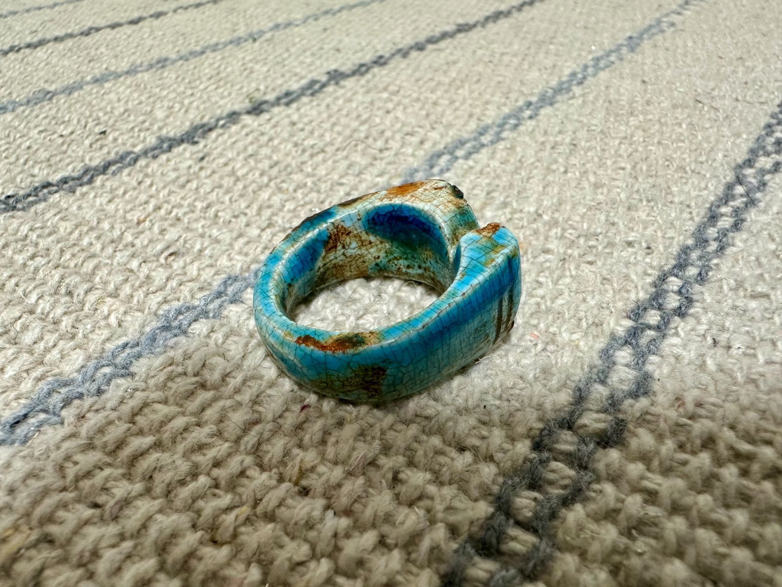 ☆秘蔵品☆ 古代エジプト 聖眼ウジャト ホルスの眼 リング ファイア