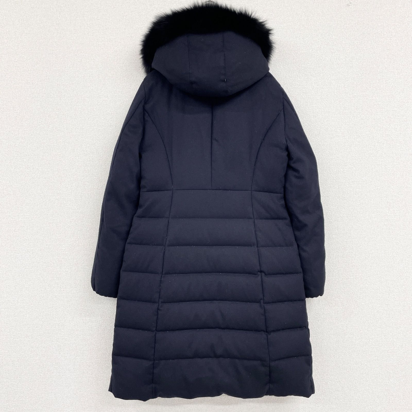 ANAYI アナイ ダウンコート ロング フード ウール フォックスファー