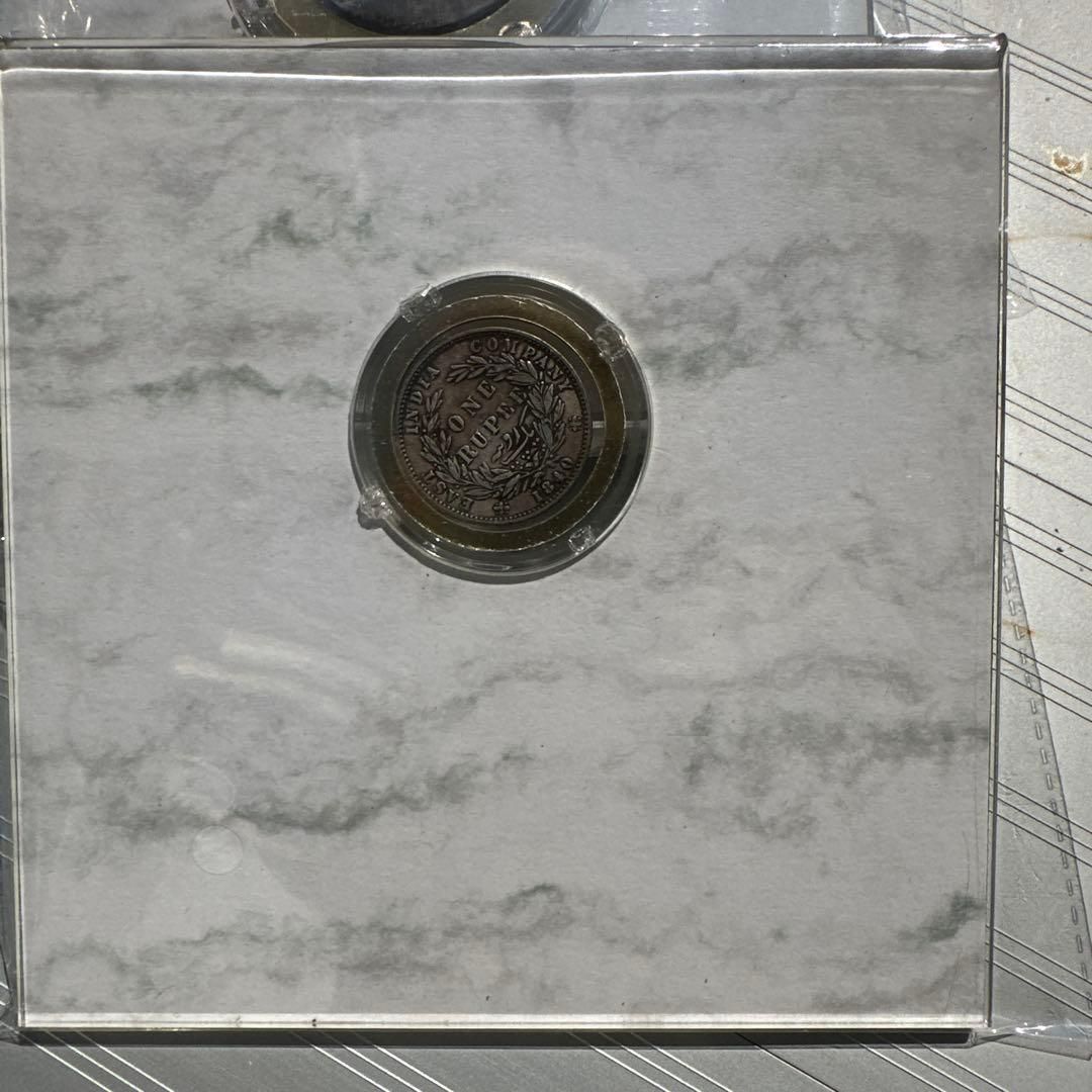 銀貨】1840年 イギリス東インド会社 ヴィクトリア女王 1ルピー銀貨