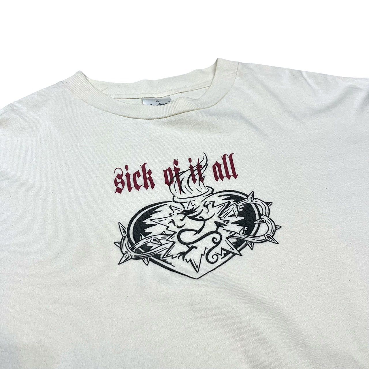90s ビンテージ SICK OF IT ALL 両面プリント バンド Tシャツ XL