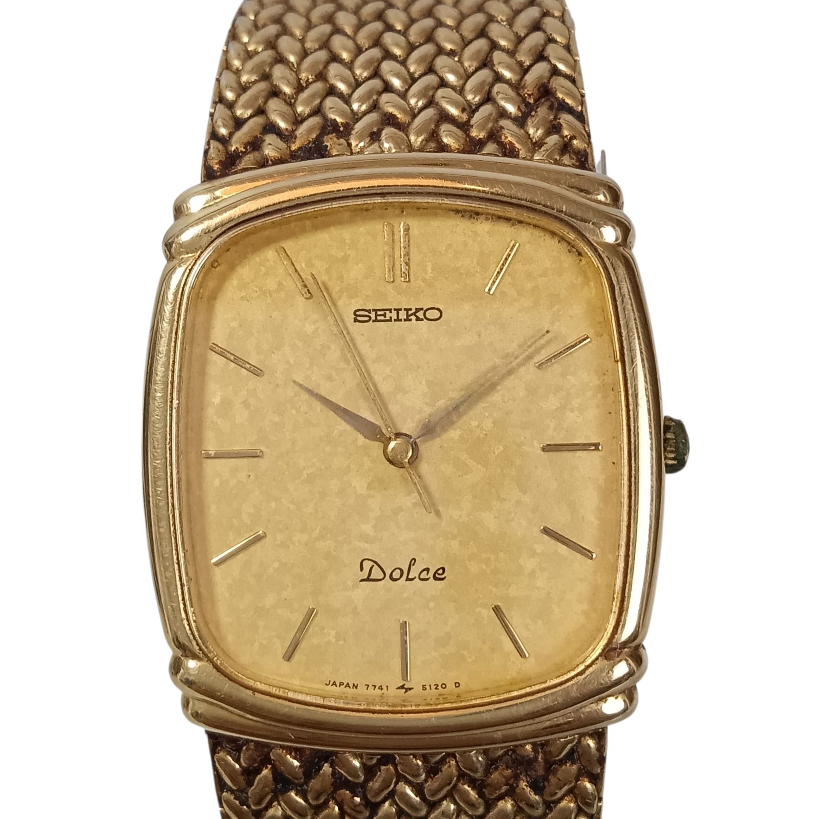 稼働 綺麗】1107-2 SEIKO DOLCE セイコー ドルチェ 7741-5110 メンズ