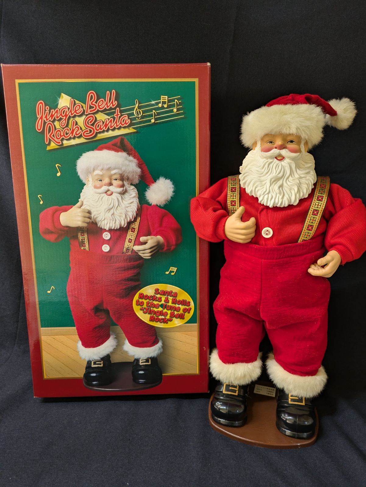 サンタクロース人形2体セット ロッキンアラウンド ジングルベルロック
