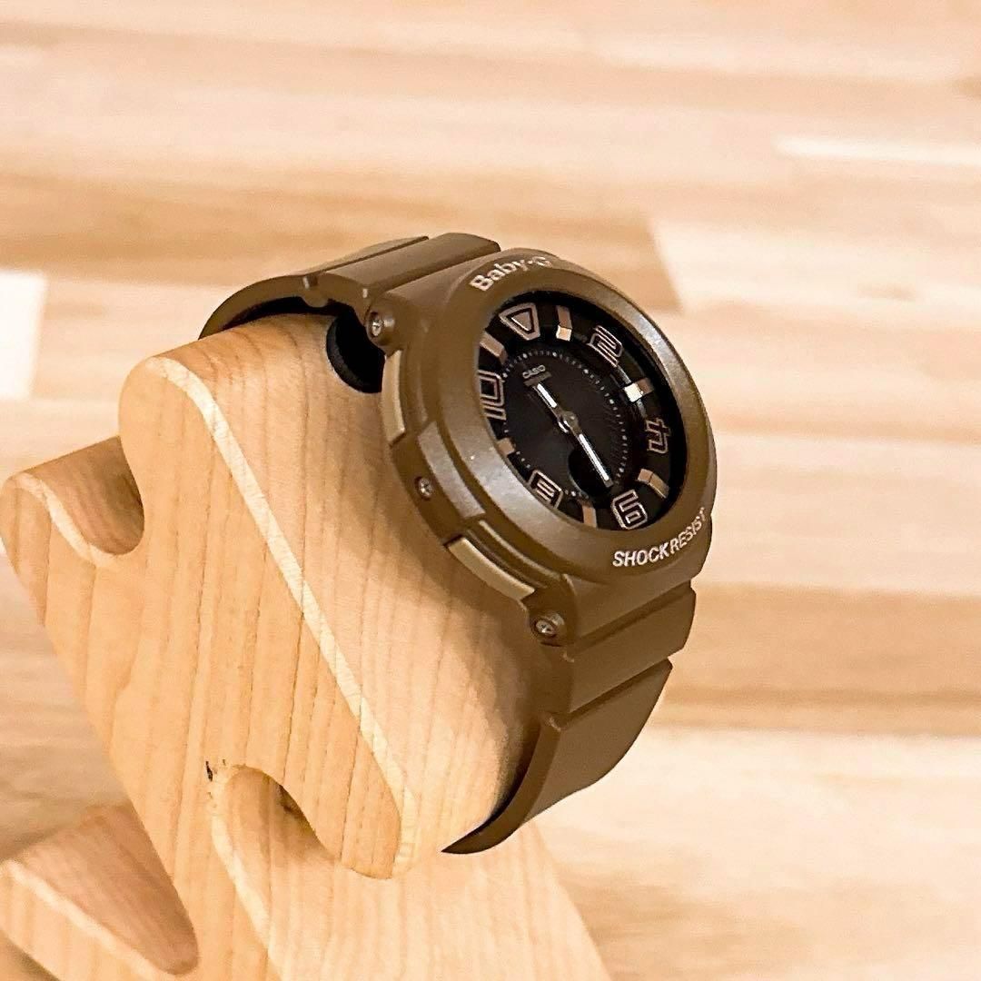 美品/廃番【カシオ】ベビージー 電波ソーラー 腕時計 BGA-1601 茶×黒