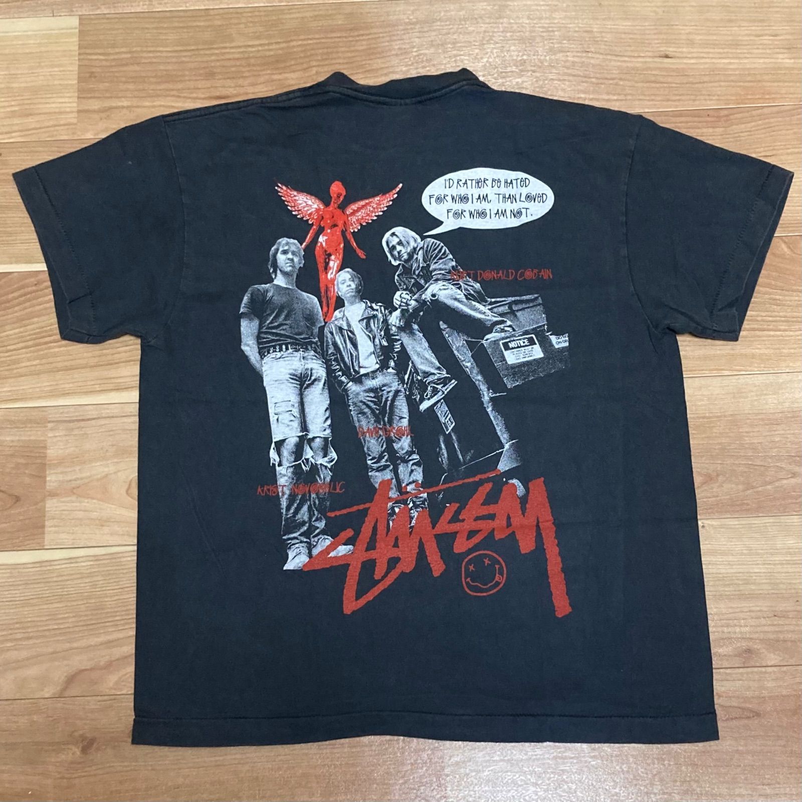未着用美品 STUSSY Tシャツ Nirvana ニルヴァーナ Kirt Cobain カート