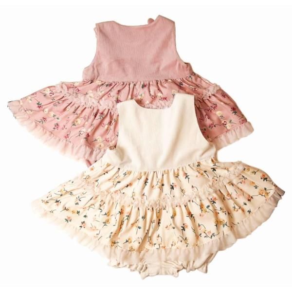 ミルキースーツ Souris スーリー フラワープリント 細コール 684 80