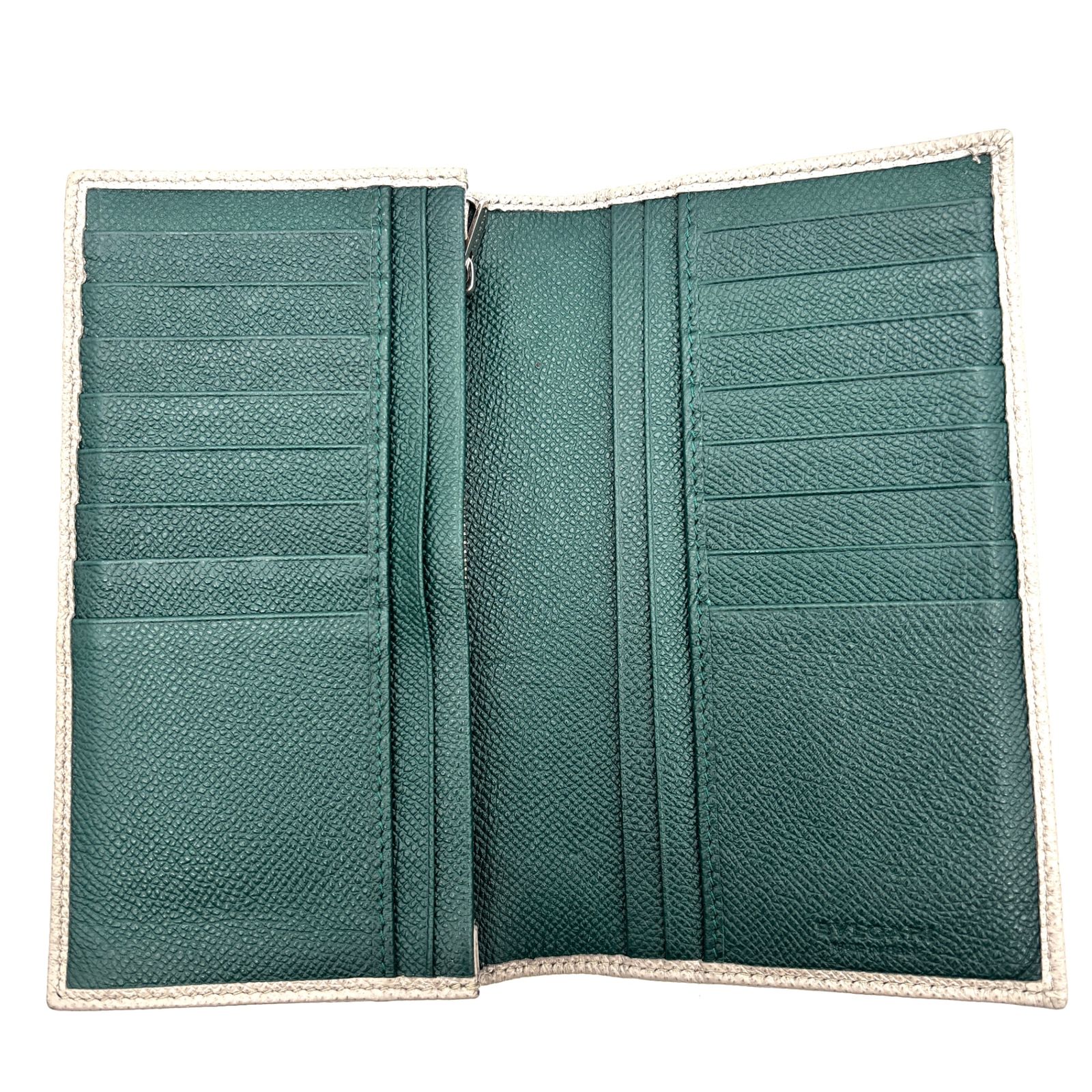 極美品 BVLGARI ブルガリ マン 長財布 ビーゼロワン ストーングレー