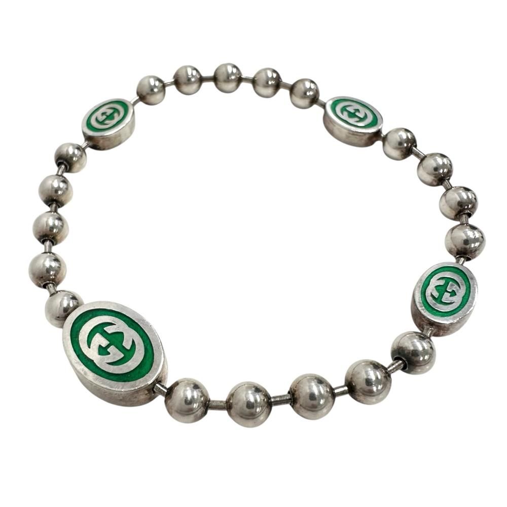 GUCCI/グッチ】インターロッキングG ボールチェーン ブレスレット