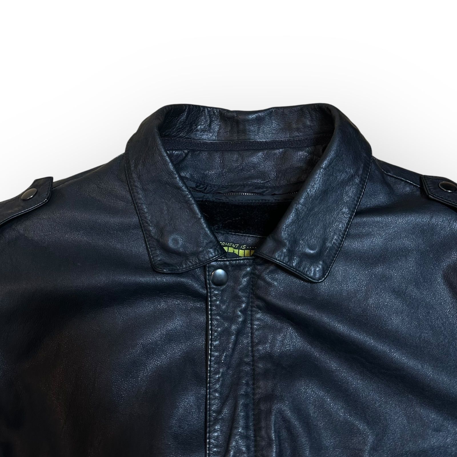 Vintage 80s 90s ヴィンテージ type G1 A2 取外し可 襟ボア レザー