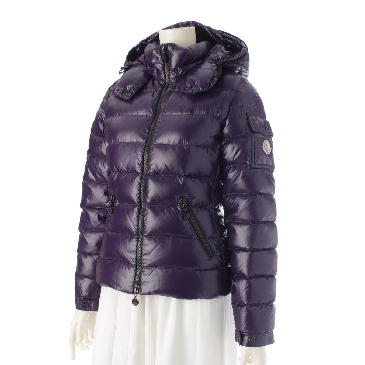モンクレール BADY ナイロン ロゴワッペン フード付き ダウン