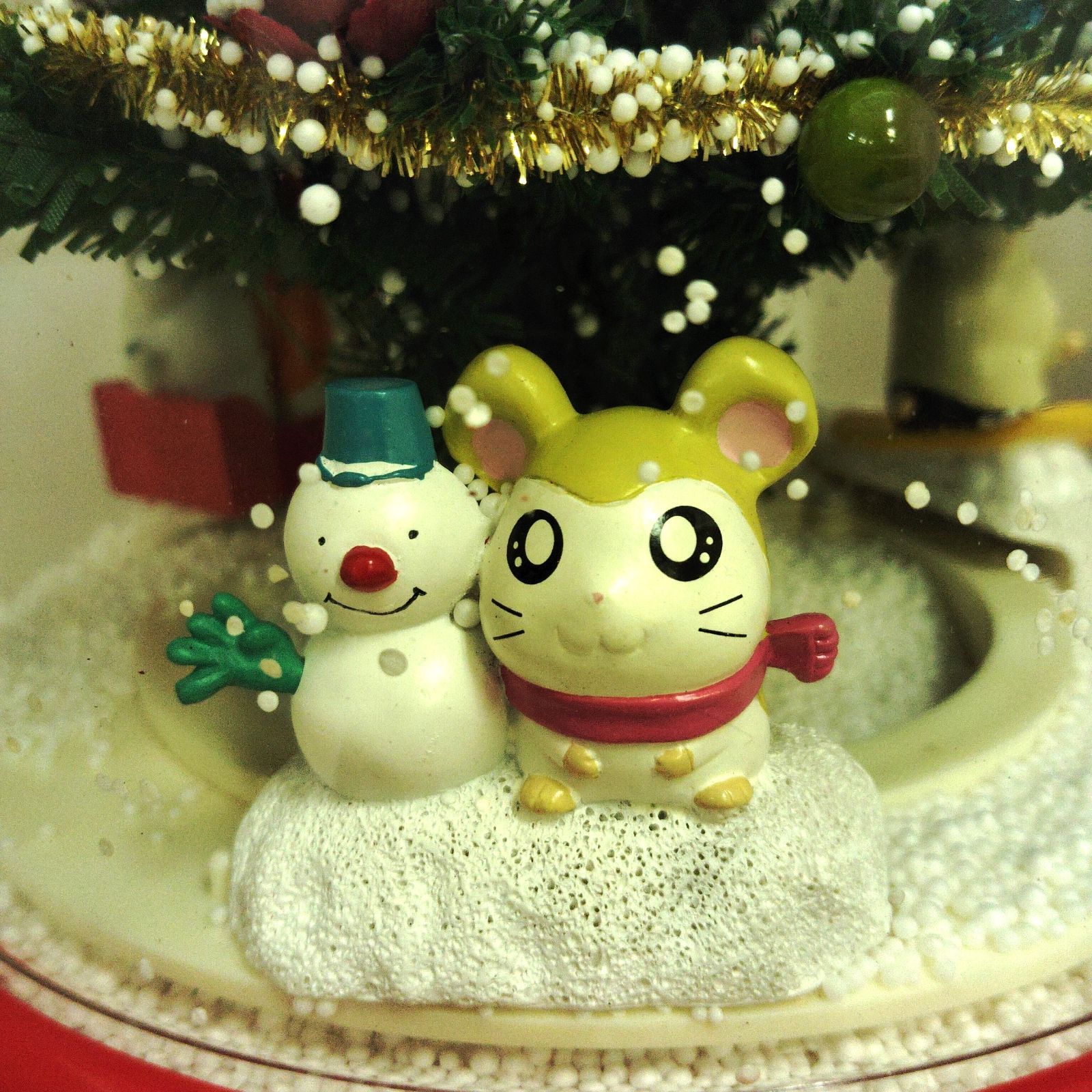 X 11272 スノードーム とっとこハム太郎 雪ふるツリー クリスマス