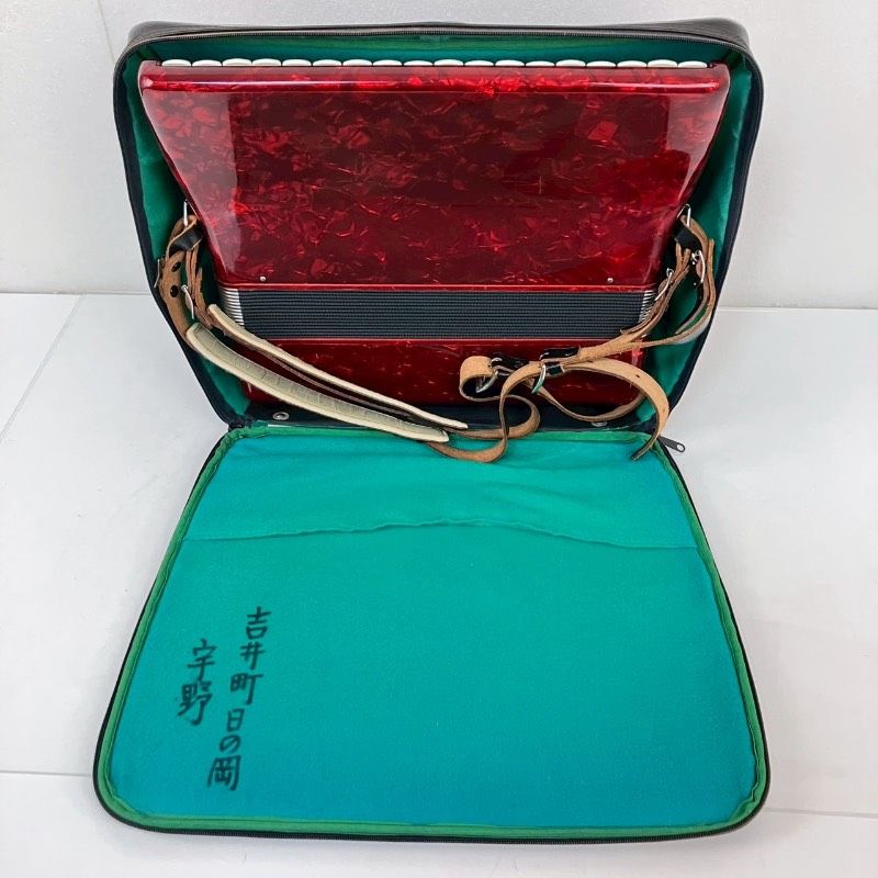 YAMAHA ヤマハ アコーディオン YA-18 25鍵盤 赤 8905 ケース付き