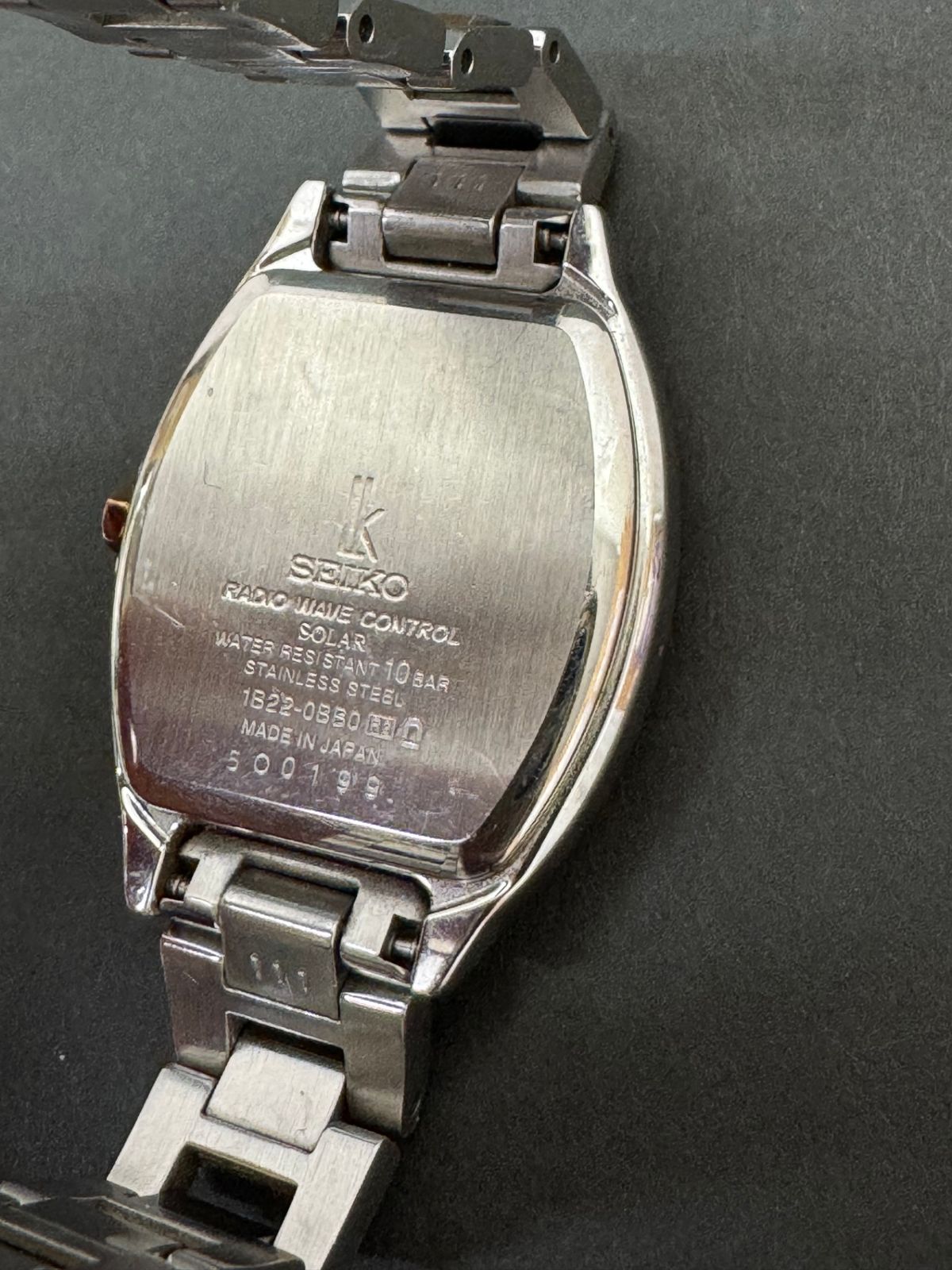 SEIKO 腕時計 1B22-0BB0 電波ソーラー ルキア LUKIA トノー型