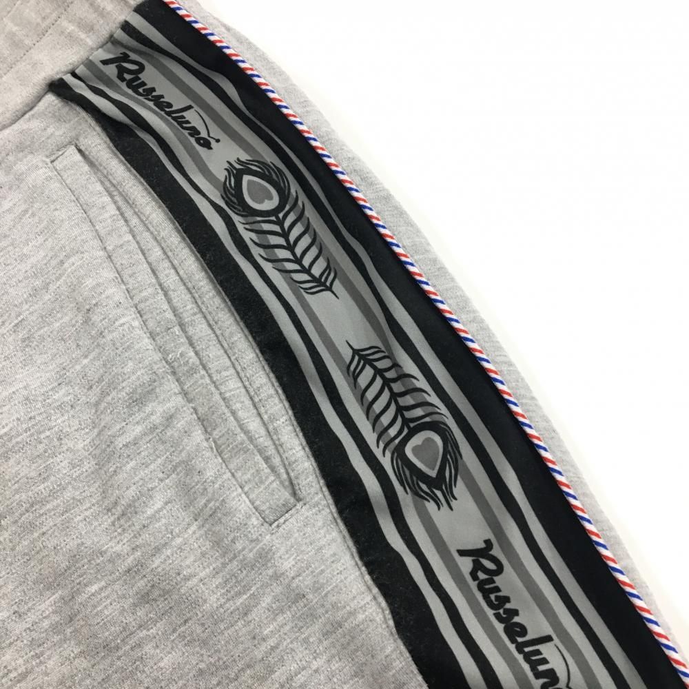 超美品】ラッセルノ ジョガーパンツ 杢グレー サイドライン スウェット