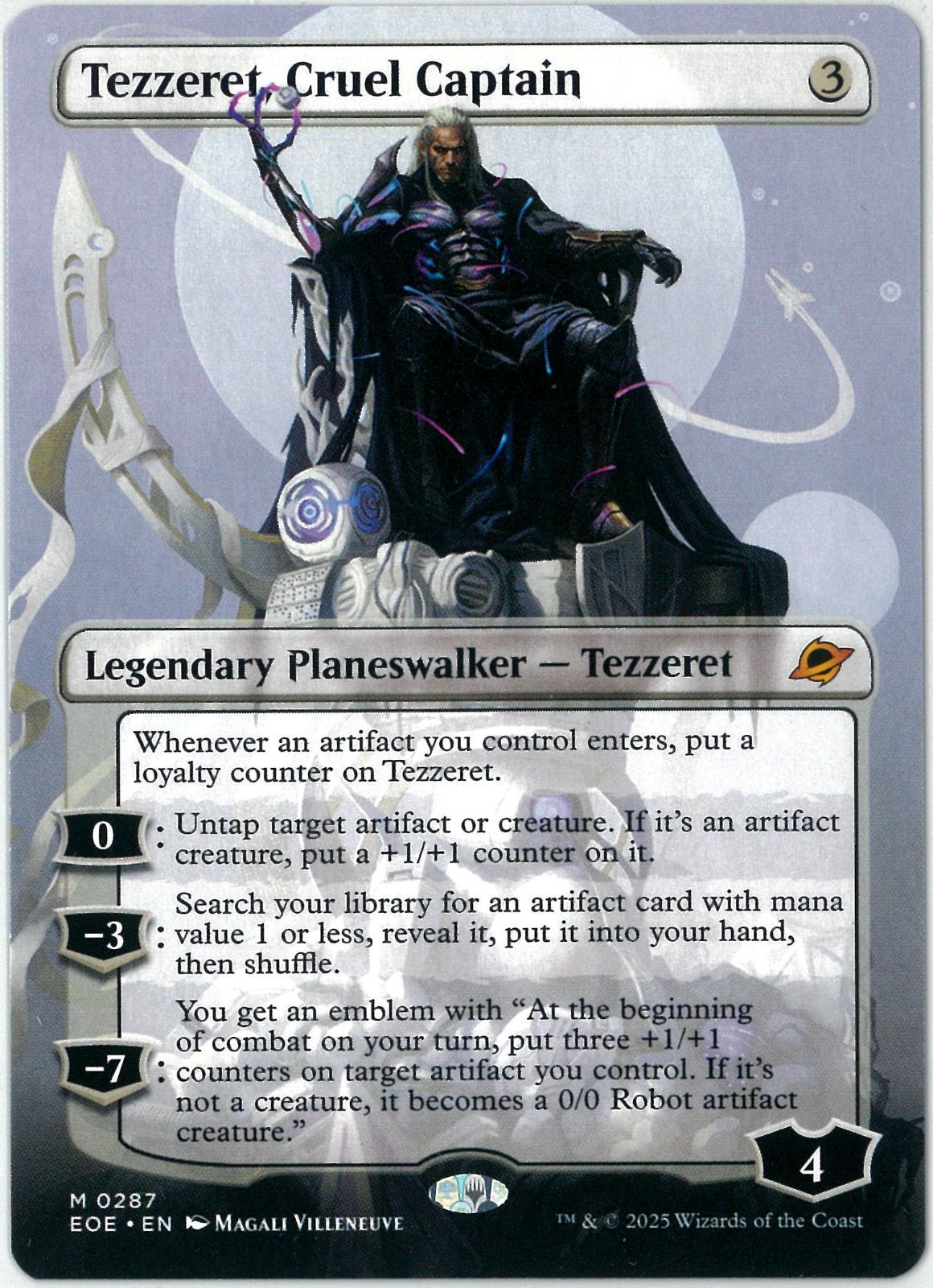 MTG 冷酷な船長、テゼレット/ボーダーレスfoil 英語1枚 EOE MTG 冷酷な