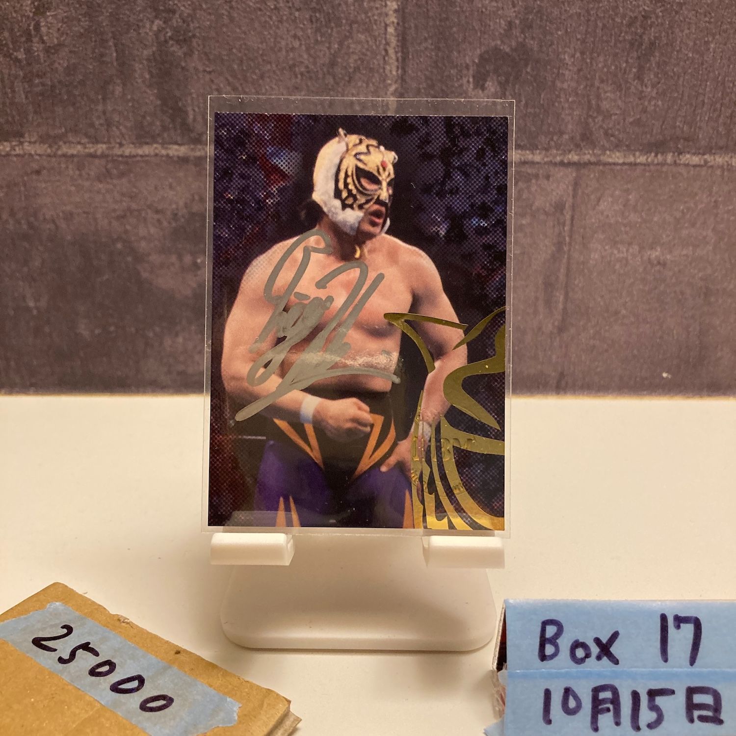 BBM 初代タイガーマスク 直筆サインカード 新日本プロレス カード