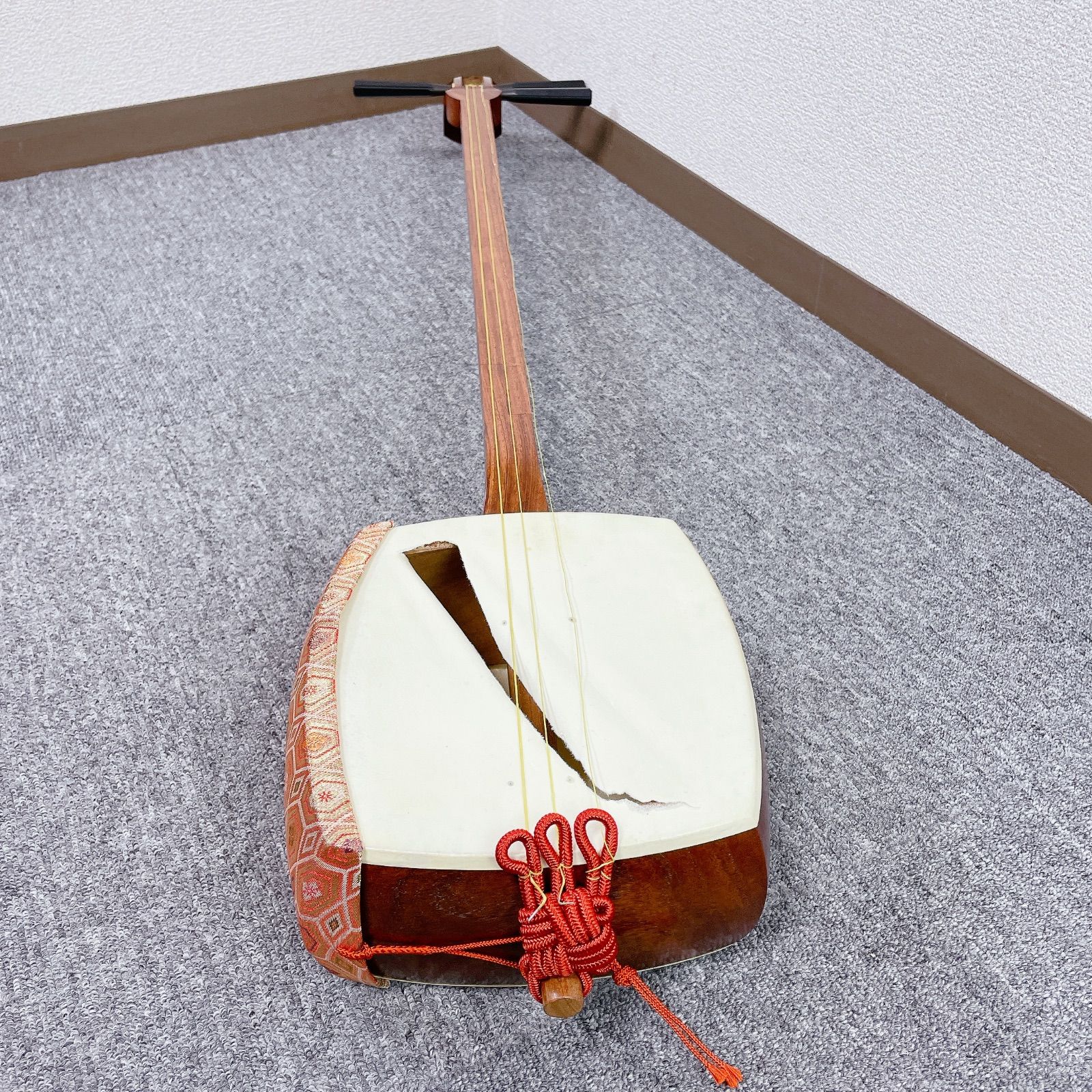 三味線 細棹 花梨 平溝 丸打胴 長唄 和楽器 - メルカリ