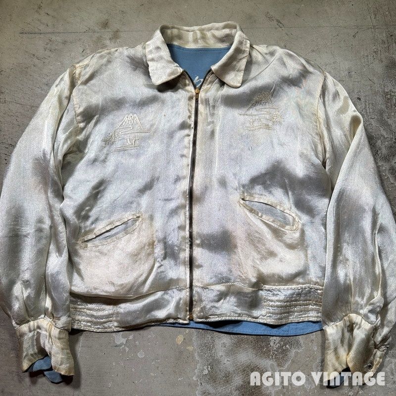 50's~ Unknown JAPAN SOUVENIER JACKET リバーシブルスーベニア