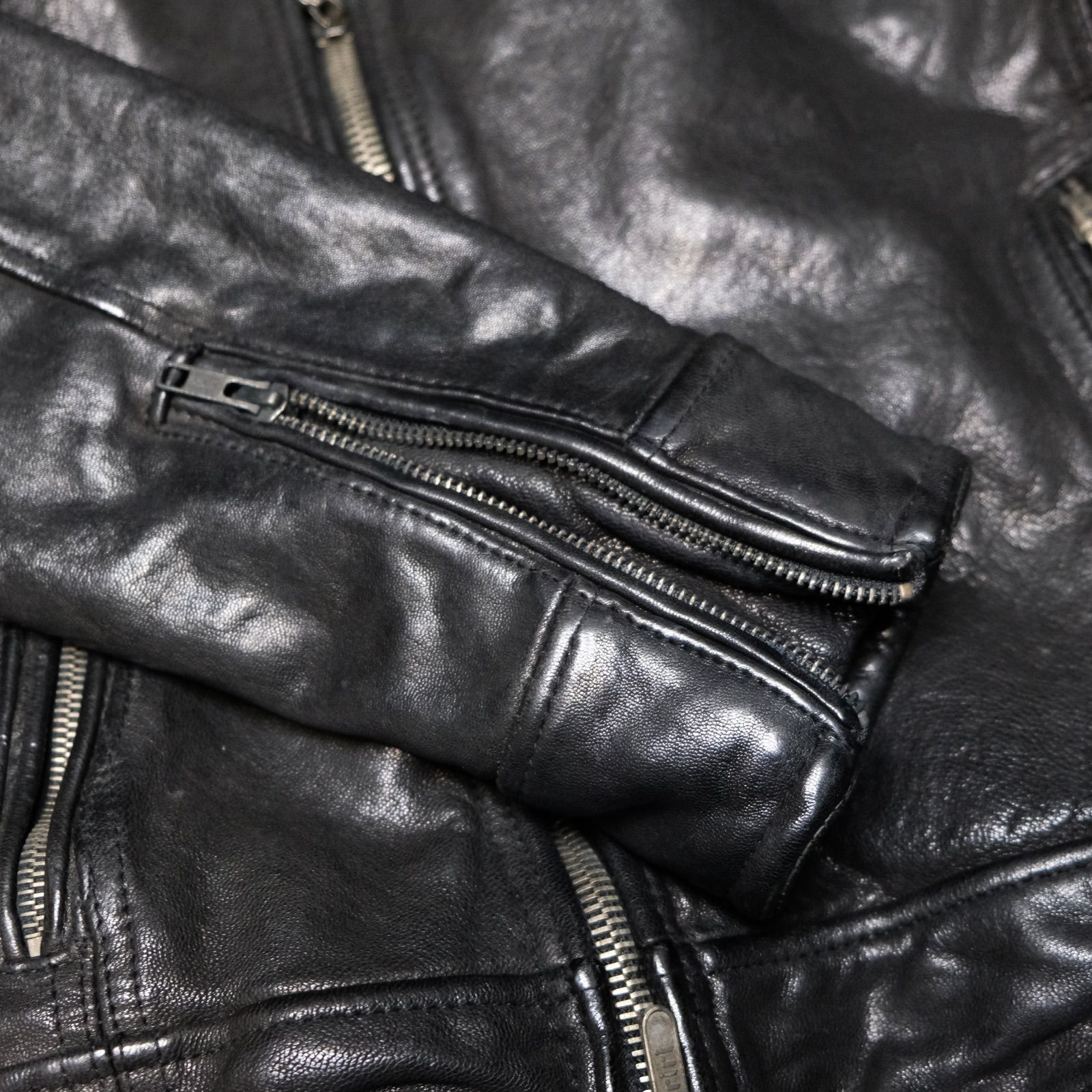 JACKROSE VINTAGE 山羊革 ダブルライダースジャケット サイズ3 ゴート