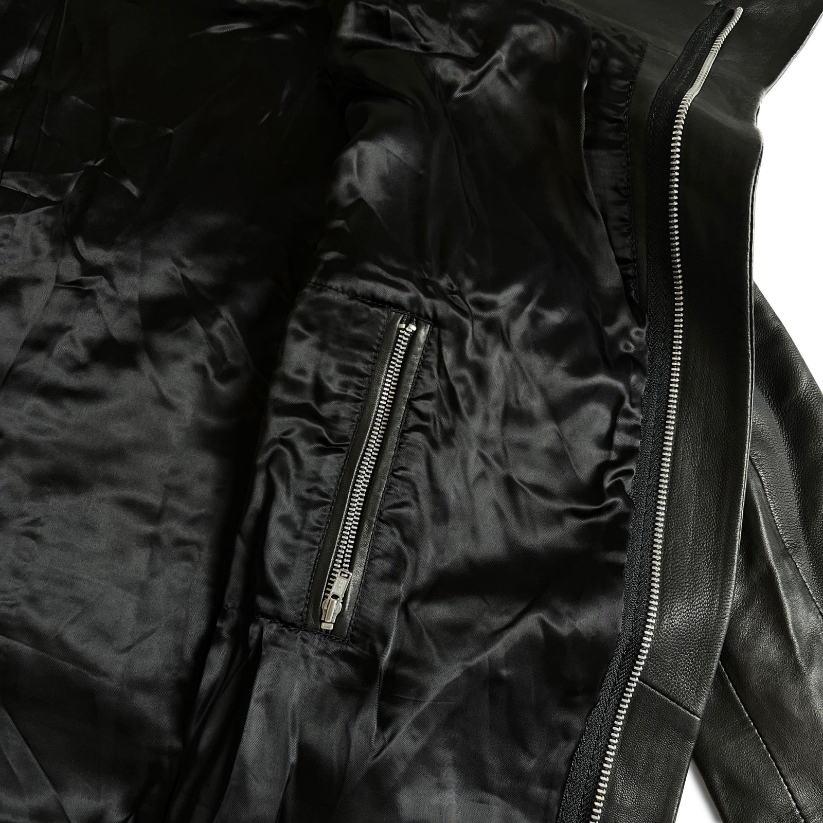 EKAM ハイネック レザージャケット L ブラック エカム 2000000021805