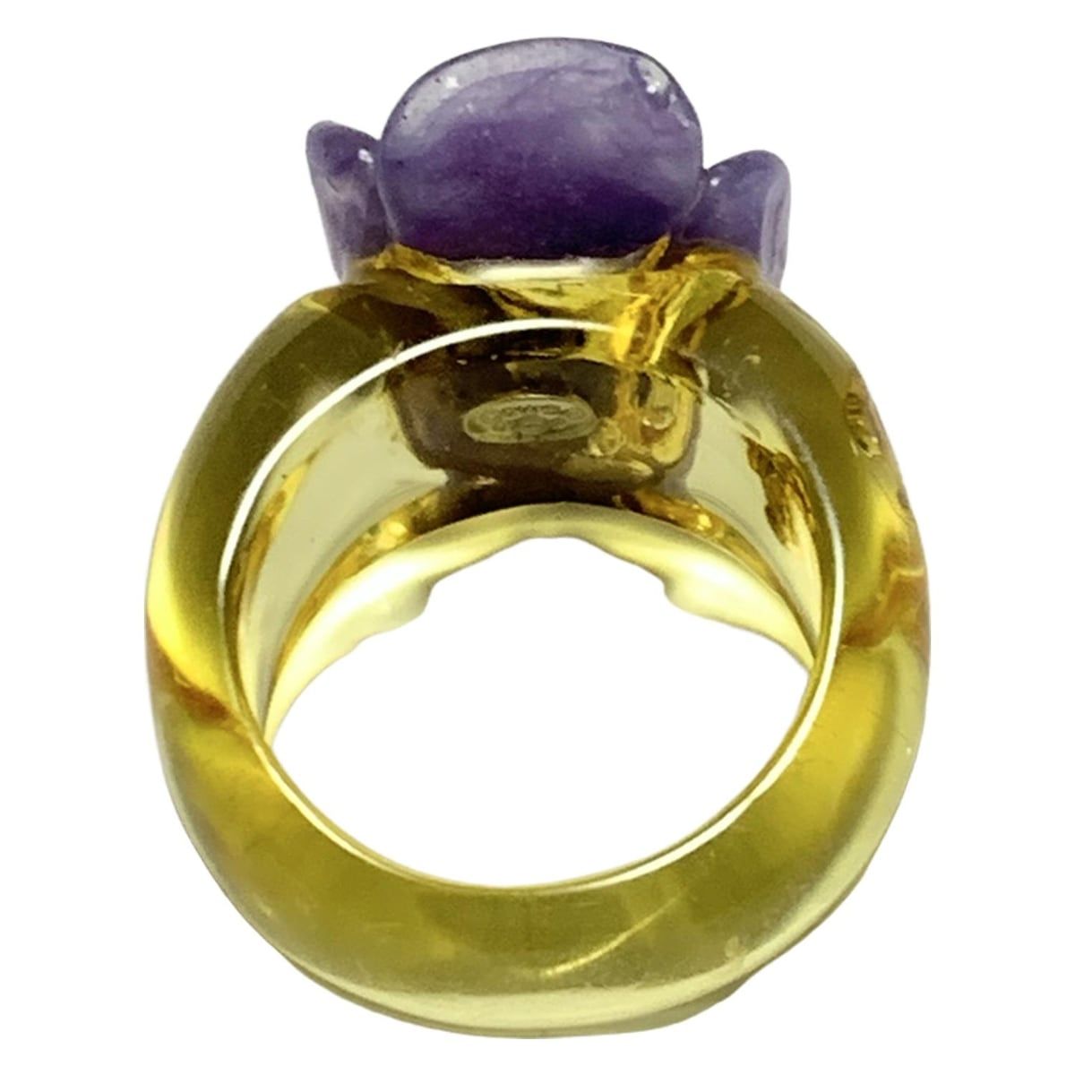 CHANEL(シャネル) リング - イエロー×パープル - メルカリ