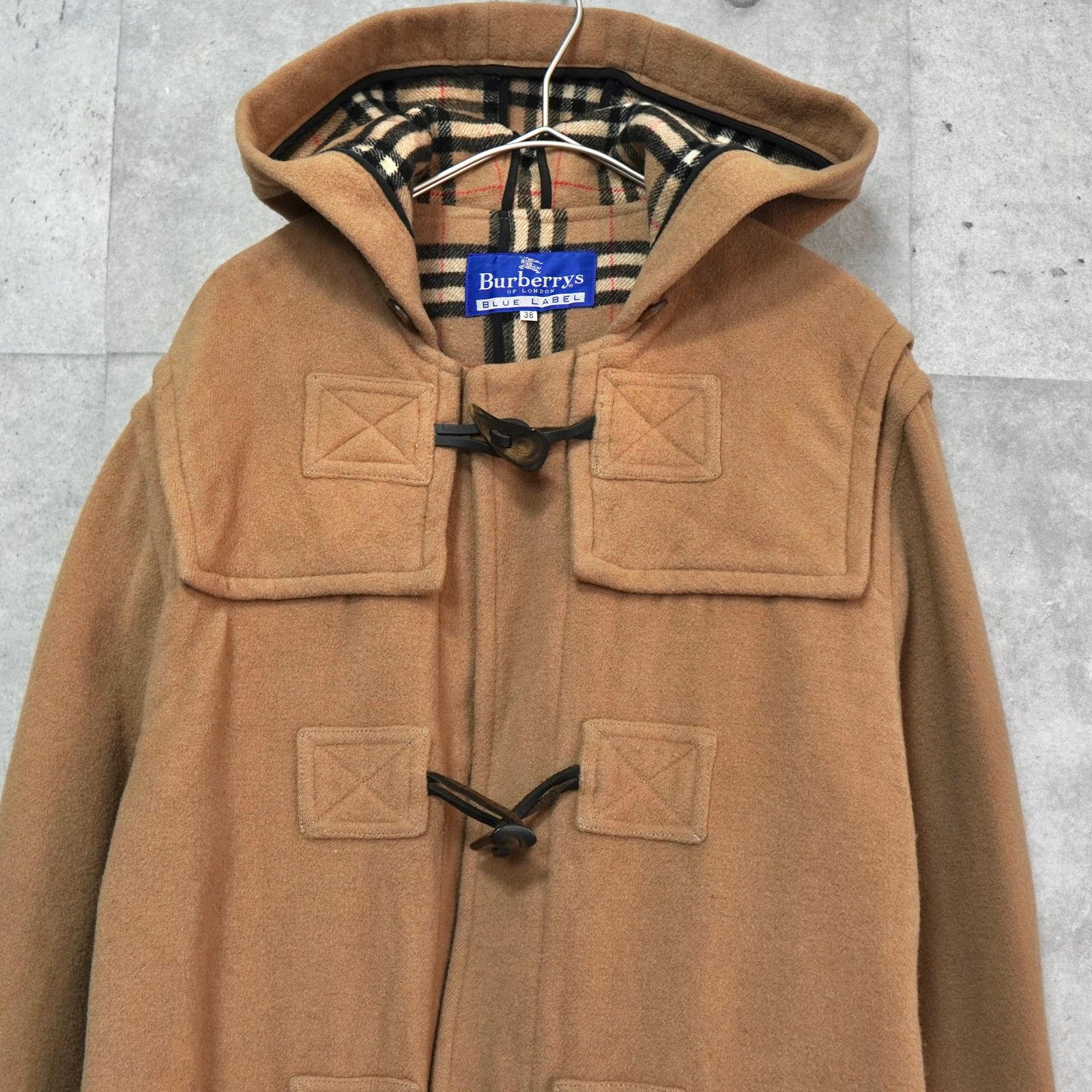 3月5日までの限定価格】バーバリー ノバチェック裏地 ダッフルコート