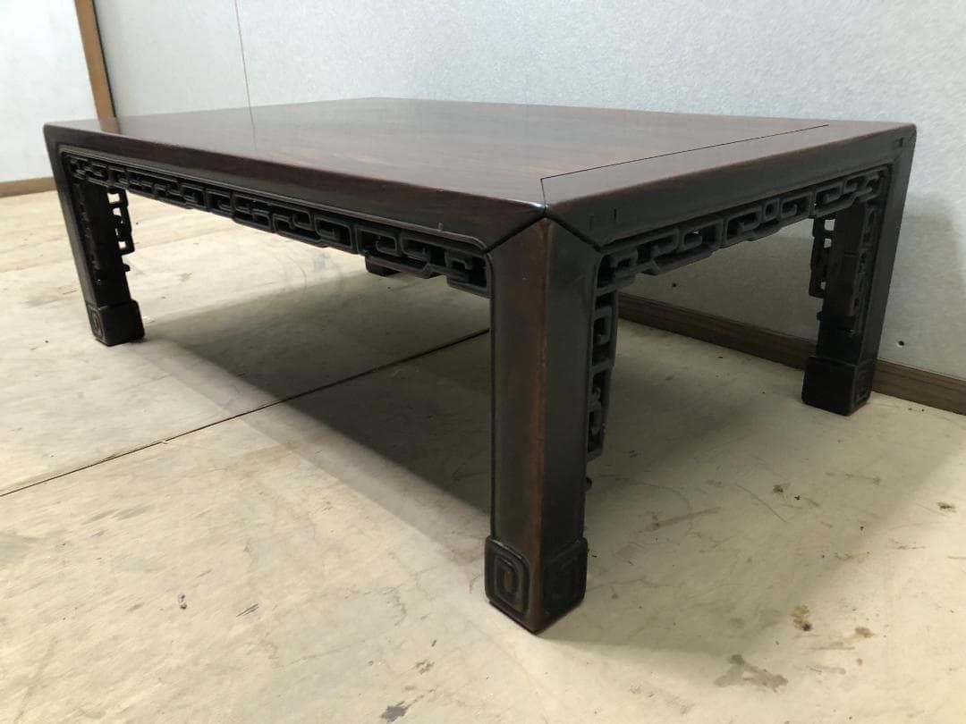 昭和レトロ 銘木 欅 座卓 ちゃぶ台 大型センターテーブル 古家具 古