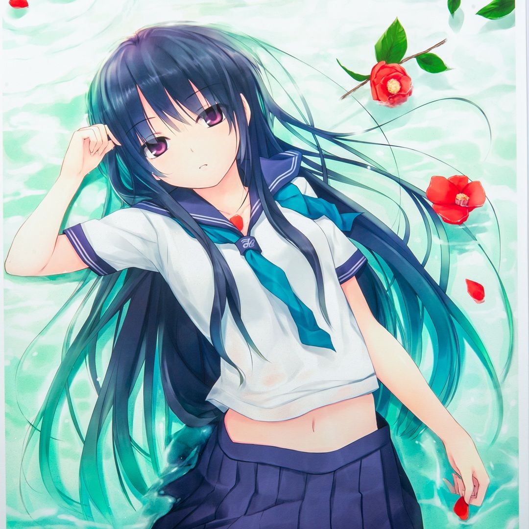 珈琲貴族】 「水椿」 版画 アールジュネス / アールビバン保証書付