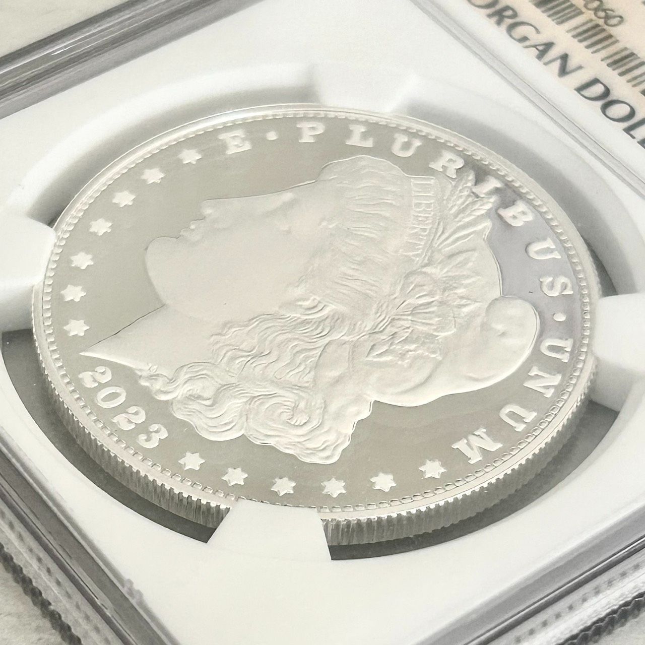 NGC最高鑑定☆2023年アメリカ発行☆復刻版モルガン・ダラー 1ドル