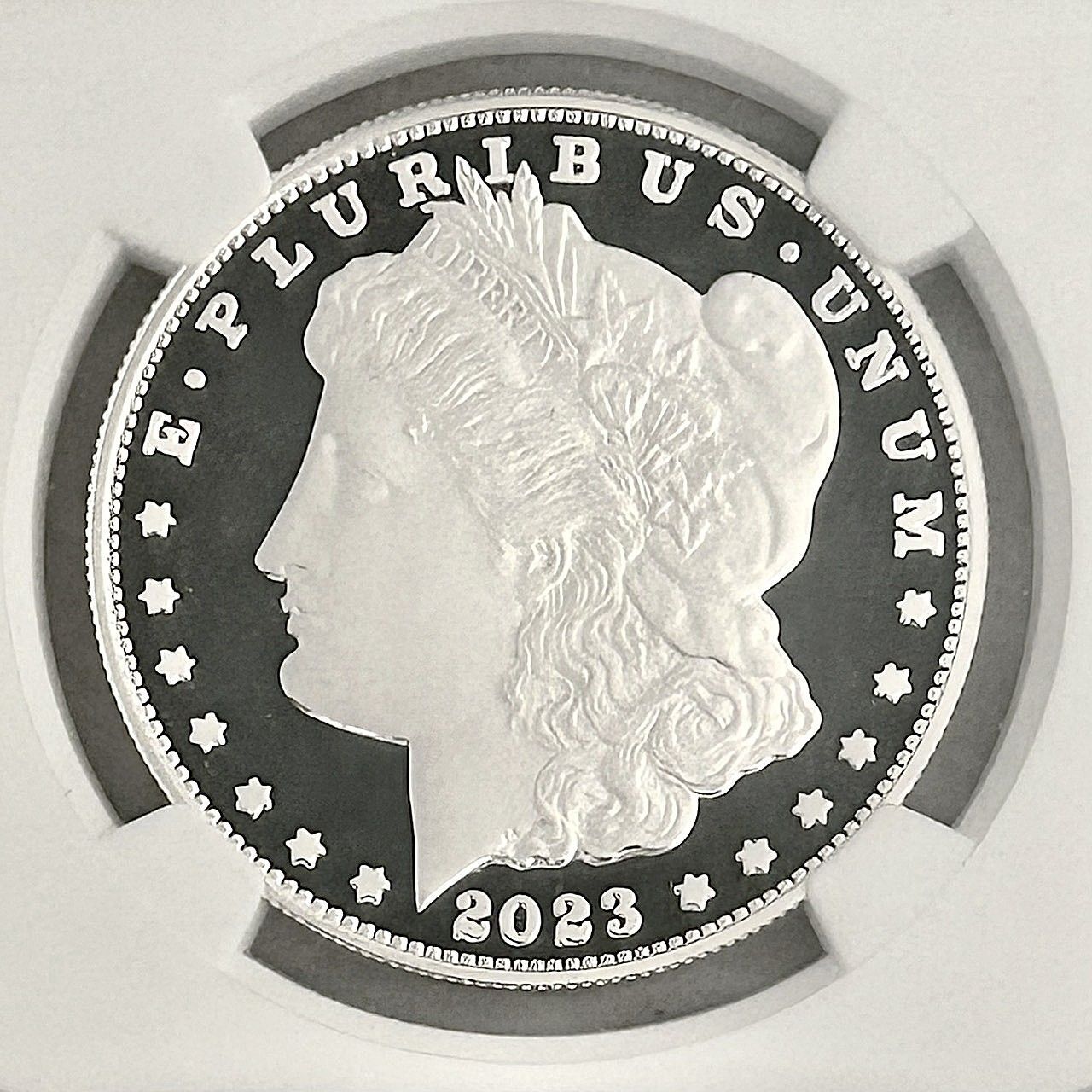 NGC最高鑑定☆2023年アメリカ発行☆復刻版モルガン・ダラー 1ドル