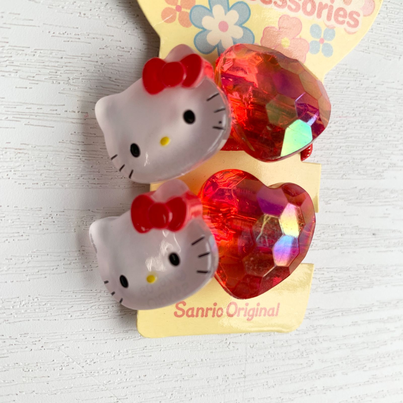 平成レトロ ハローキティ ヘアゴム サンリオ 当時物 2008年 クリア