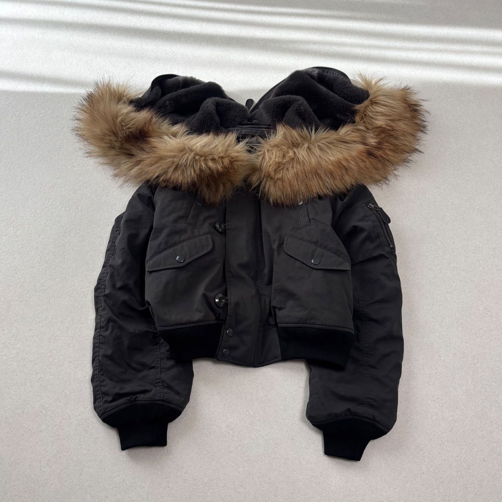 25AW moussy SHORT N2B black マウジー n-2b レディース フリーサイズ