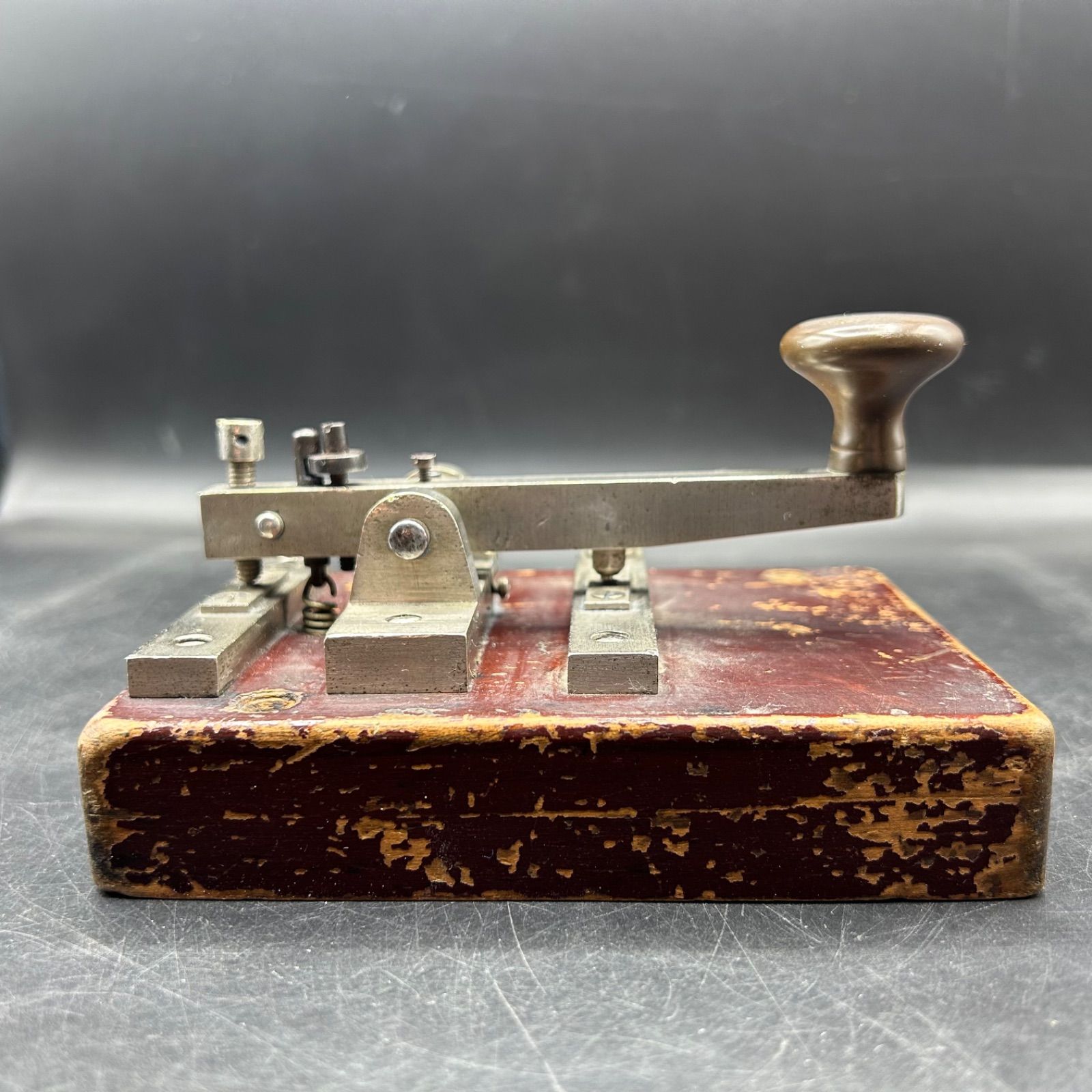 M》アンティーク 電鍵 モールス信号 木製 レトロ 骨董品 - メルカリ