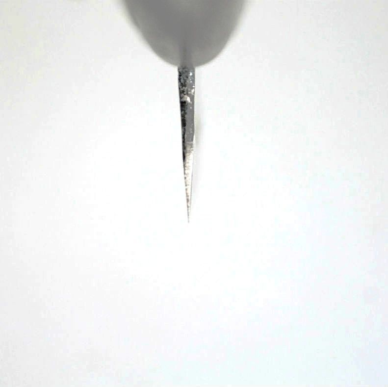 青紙2号 黒打 文化包丁 165㎜ G1401 焼栗柄 手作り 鍛造 月光作