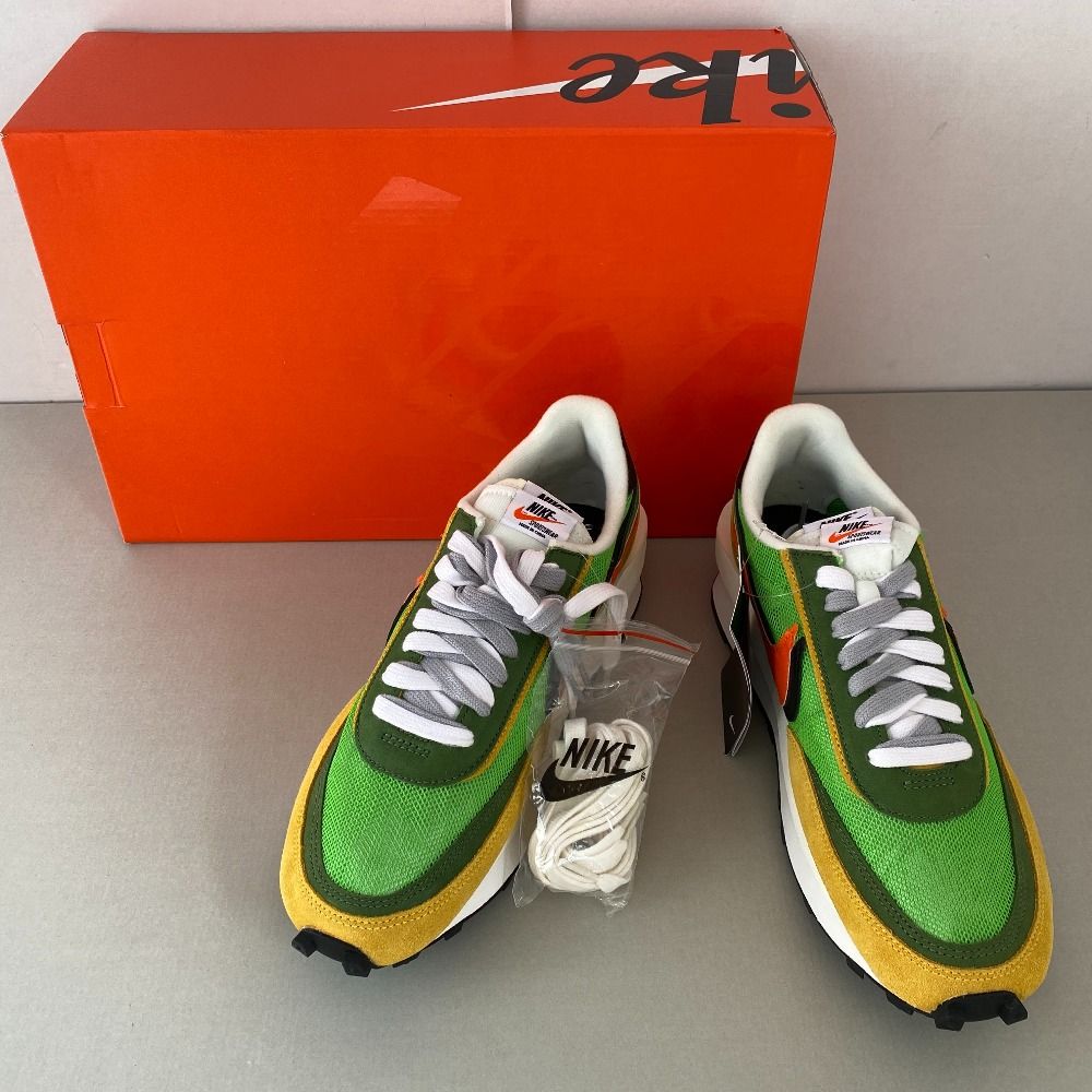 03w23915【タグ/箱付き美品】sacai × Nike LDV Waffle Green サカイ