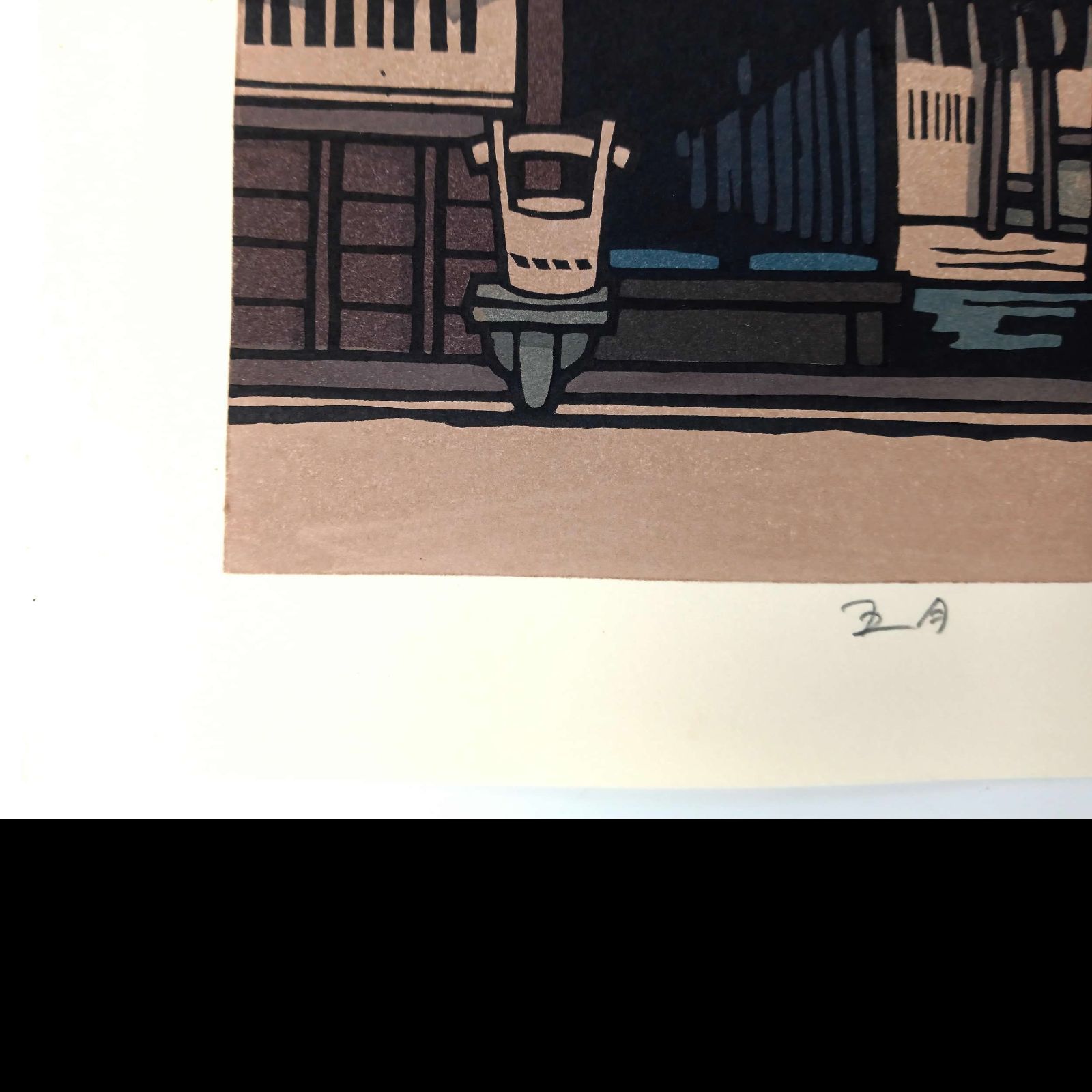 ○ 西嶋勝之「朽木の雪」木版画 167/500 直筆サイン 真作 2026年最新