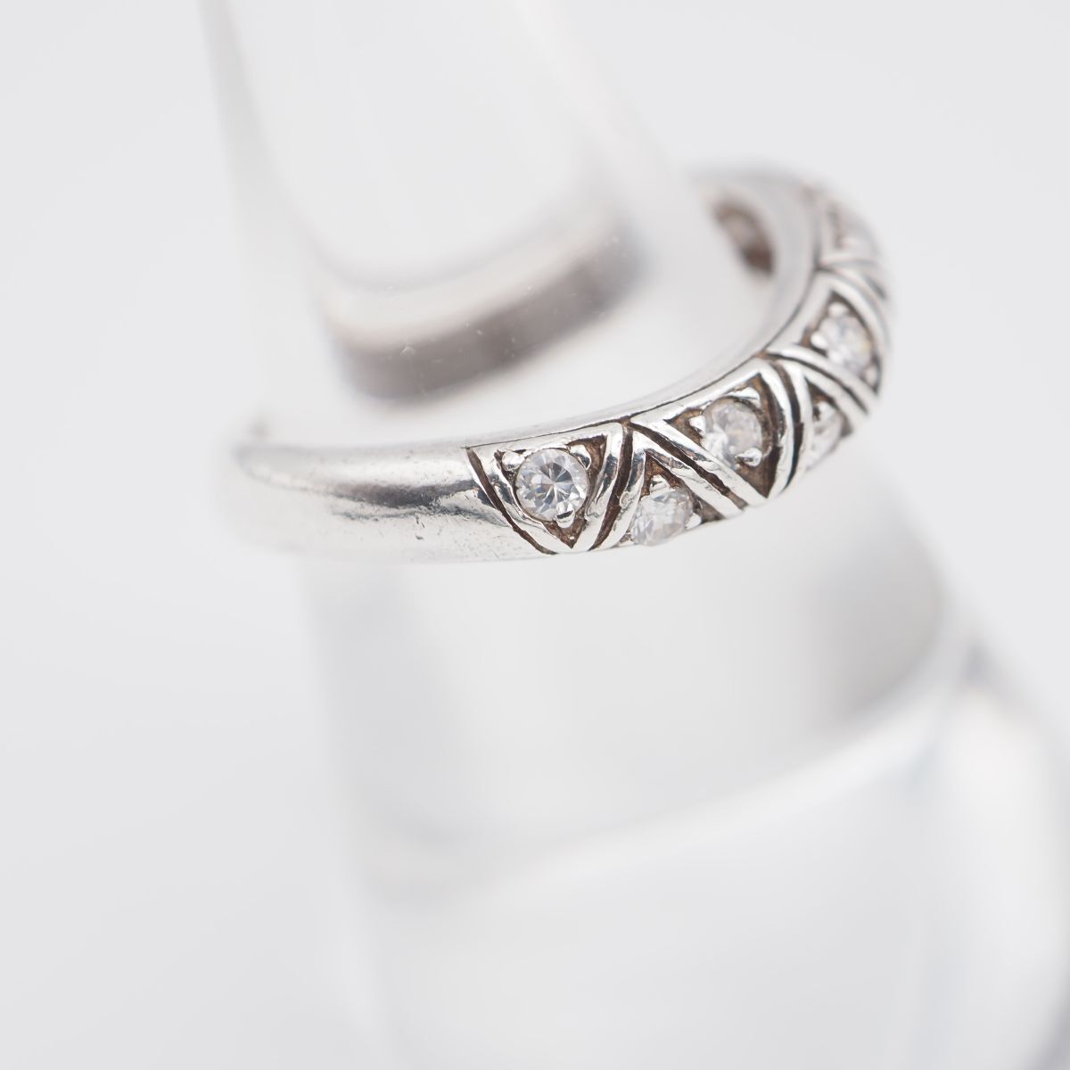 J704 ダイヤモンド風 925刻印 リング デザイン シルバー 指輪